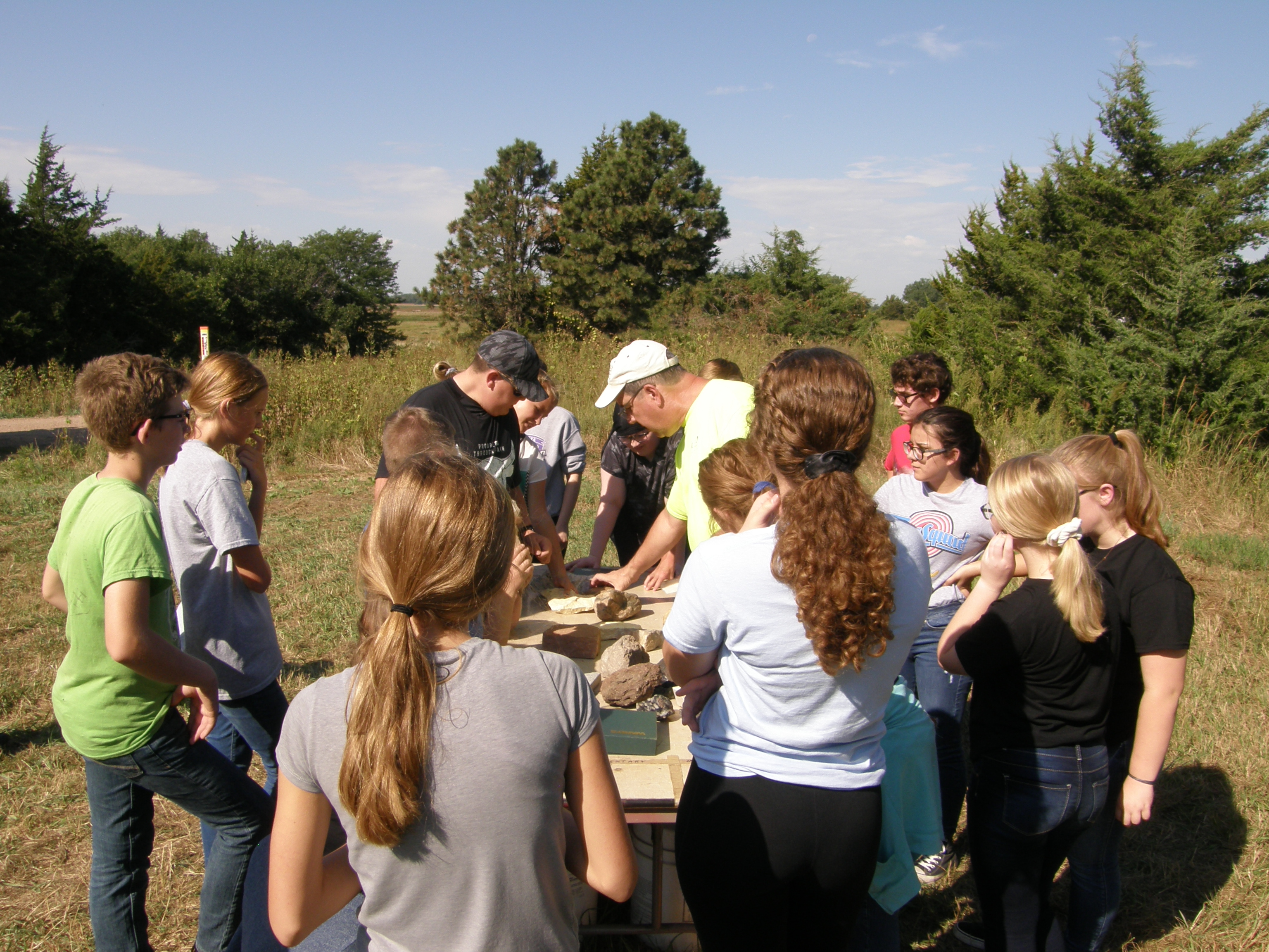 Students Learning about Geology