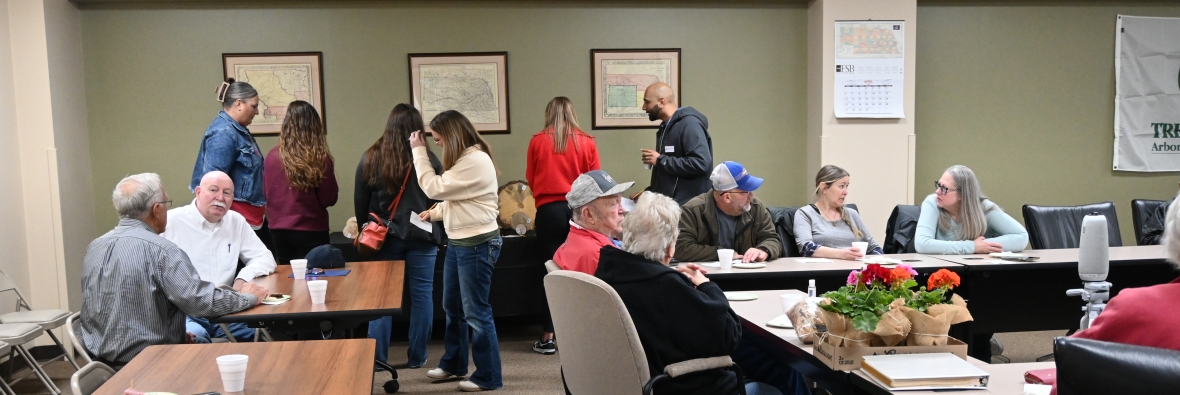 Attendees participating in PLT Tree Cookie Activity