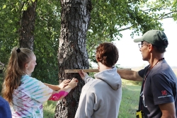 Students Learning about Trees at Envirothon 
