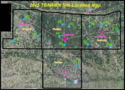 Tri-Basin Atmometer Location Map