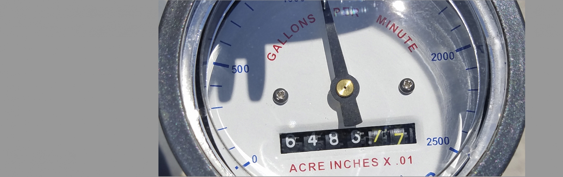 Meter in Gallons per Minute - Acre Inches x .01