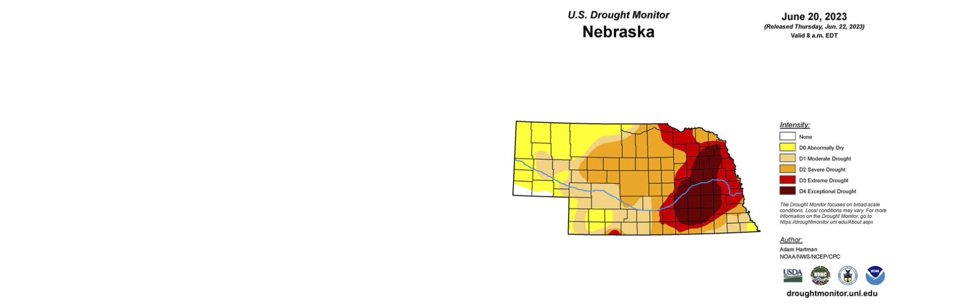 NE Drought Monitor w/legend