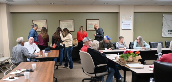 Attendees participating in PLT Tree Cookie Activity