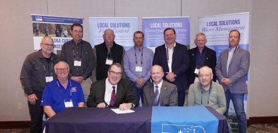 TBNRD Manager & Directors sign agreement with NRCS Acting State Conservationist