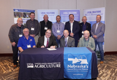 TBNRD Manager & Directors sign agreement with NRCS Acting State Conservationist