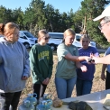 Thorburn sharing with students about Geology